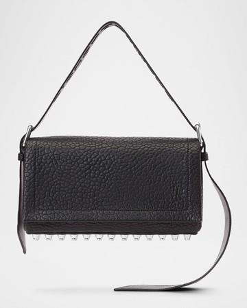 Ricco Medium Studded Leather Shoulder Bag