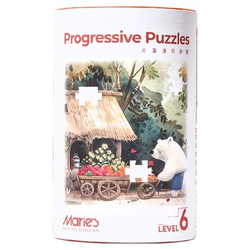 Maries 兒童進階啟蒙拼圖 Set 6階 思維類 6-8+ 2幅: 228片  1個