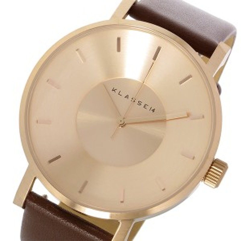 klass14 42mm 時計Volare Rose Gold レザー - 時計