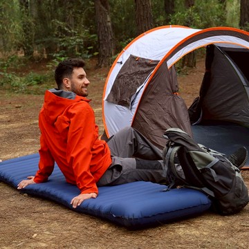 全方位自動充氣睡墊 內建可拆式幫浦