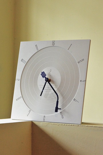 清水混凝土水泥唱片掛鐘