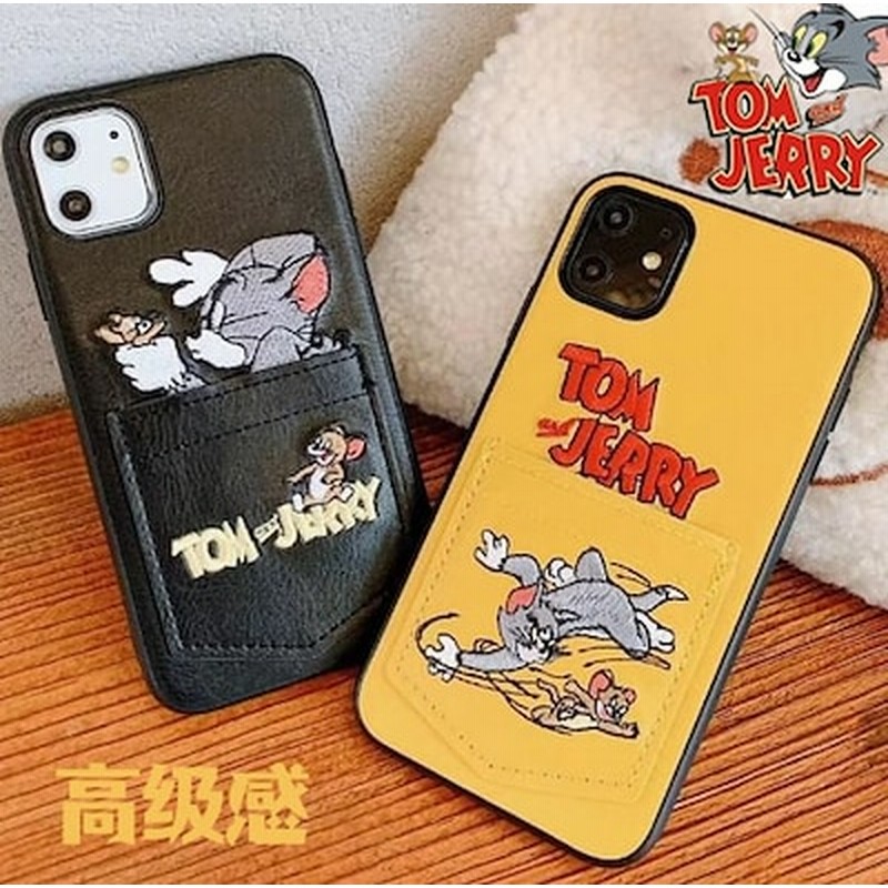 スマホケース Iphone12 11ケース カード入りポケット付き トム ジェリー ディズニー スマホケース キャラクター 保護ケース Tom Jerry 刺繡 高品質 通販 Lineポイント最大1 0 Get Lineショッピング