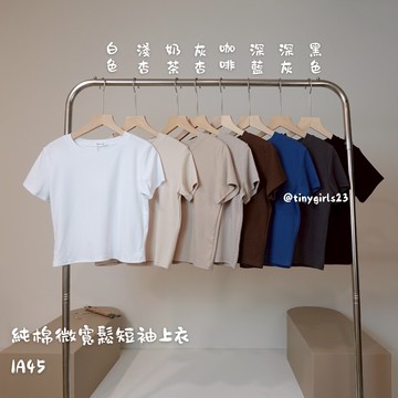 【太妮絲IA45】現貨 經典8色 純棉 微寬鬆 短袖上衣 夏天短袖 基本款 素T 簡約設計