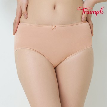 黛安芬-輕風自在 棉質高腰內褲 M-EEL 裸膚色｜74-7076 WV