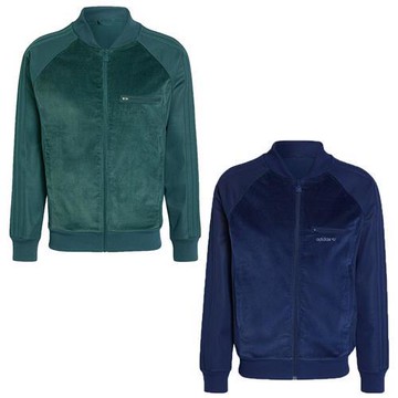 Adidas 立領外套 男裝 胸前口袋 復古 綠/藍【運動世界】IW3246/IX9600