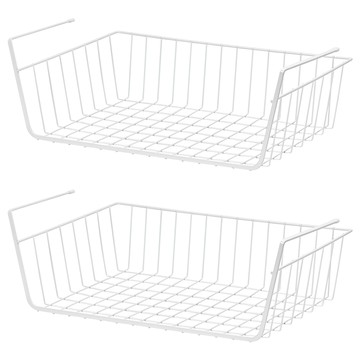 comet 廚房櫃內下掛式置物架  白色  2個