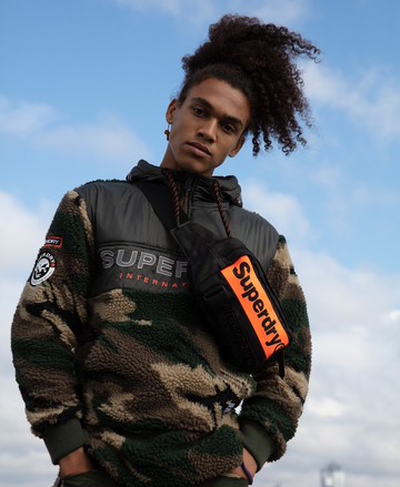 Superdry Men's Men's International Bum Bag Black / Black Camo - Size: 1SIZE