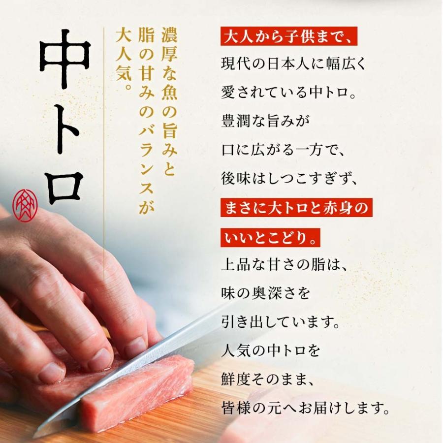 マグロ 刺身 本マグロ 中トロ 柵 サク 黒 200g 1~2人前相当 刺身用 お取り寄せ 冷凍鮪 本鮪