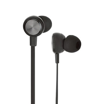 E-books S98線控接聽入耳式耳機 附音量調節器 隱藏式麥克風  E-EPA203  黑色