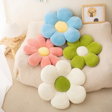 太陽花抱枕小雛菊坐墊花瓣花朵辦公室地上批發學生椅子蒲團屁墊