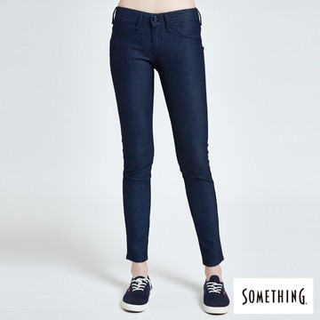 【領券滿額折$180】SOMETHING LADIVA 合身窄直筒牛仔褲-女款 原藍色 SLIM