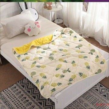面包超人夏涼被菠蘿水洗棉兒童夏被卡通夏涼被幼兒園空調被芯尺寸
