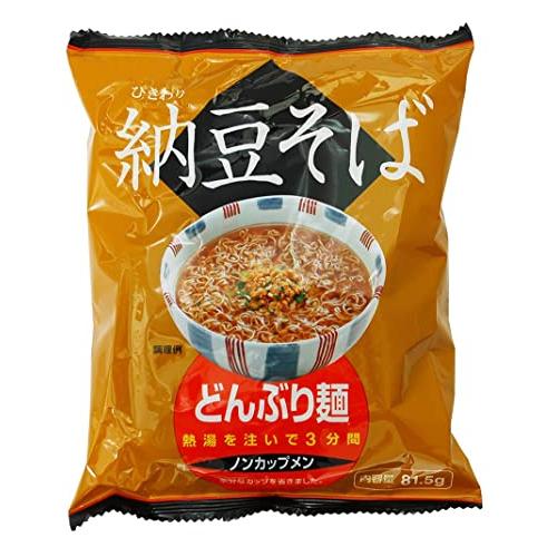 ムソー トーエー どんぶり麺・納豆そば 81.5g×6袋