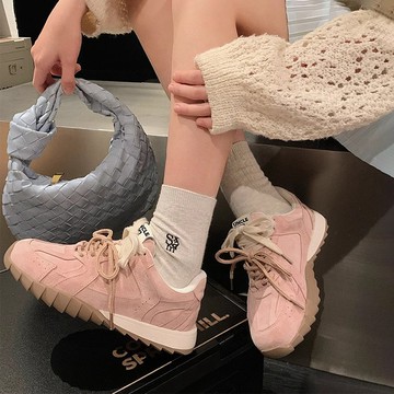 🔥台灣出貨🔥小個子內增高百搭德訓鞋女鞋子厚底鞋子休閒複古阿甘鞋  運動鞋 女鞋  跑步鞋 鞋子阿甘鞋