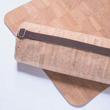 軟木皮革瑜珈墊與收納袋