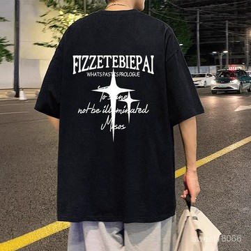 【臺灣】夏季100%純棉短袖 日韓版短袖T恤時尚男生T恤 圓領潮流上衣 透氣短袖t-shirt 素t 棉t寬鬆A01