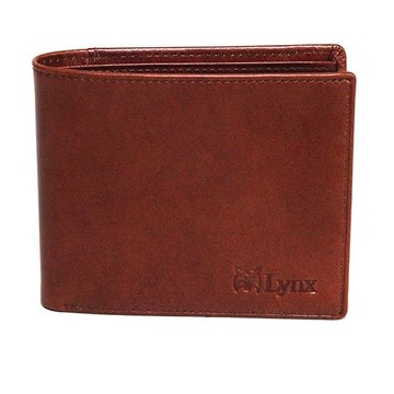 【Lynx】俐落簡約男用5卡短夾進口原皮
