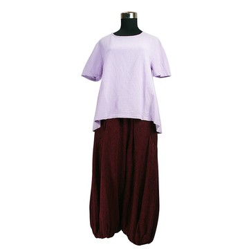 【聲聲慢】簡單清爽感 前短後長飄逸上衣