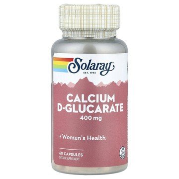 Solaray, D-葡糖酸鈣，400 毫克，60 粒膠囊（每粒膠囊 200 毫克）