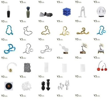 北歐式風格樹脂裝飾品擺件別墅樣板房客廳餐廳臥室時尚簡約裝飾品