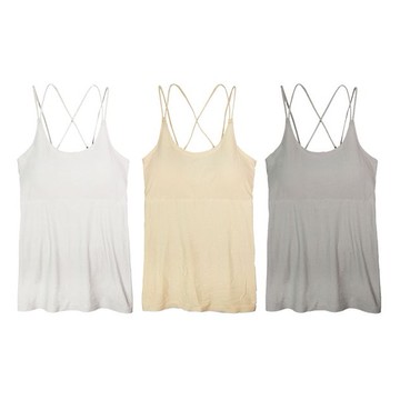 SOFT LIGHT~沁涼無痕雙肩帶X型性感BRA背心(1件入) 款式可選