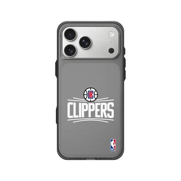 iPhone 17 Pro Max Clear (相機按鈕) 酷墨灰 - NBA - Logo-洛杉磯快艇 L.A. Clippers - Light