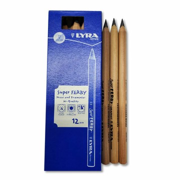 【德國 LYRA】  兒童三角原木鉛筆 17.5cm x 12支入 /盒 1830101