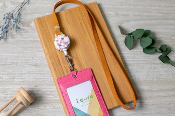 i 好戴 伸縮證件套組-漸變色系列 / 玫瑰園_ADN14