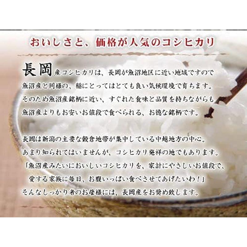 新潟県産 長岡産コシヒカリ 白米 10kg (5kg×2 袋) 令和3年産