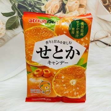 日本 atrion 柑橘風味糖 58g 柑橘風味圈圈糖 愛媛縣產柑橘 圈圈糖 柑橘糖｜全店$299 全家取貨免運｜領券9折｜APP下單最高再賺13%點數⚡