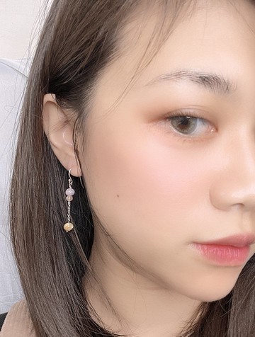 鈦晶 太陽石 孔賽石 珍珠 925純銀勾【洋洋】