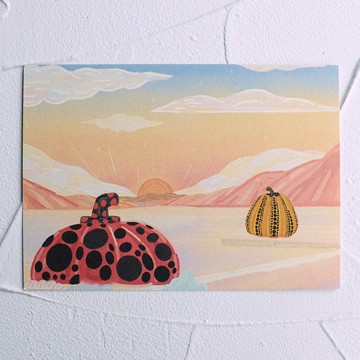 直島的落日|明信片