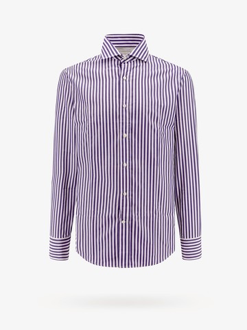 Striped cotton shirt - BRUNELLO CUCINELLI - gender_Man