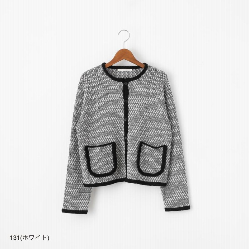 60%OFF】グランマ・ママ・ドーター ツイード ニット カーディガン  