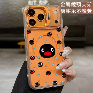 磁吸鏡頭支架 滿屏企鵝 保護殼  適用 iPhone 17 16 15 14 13 12 11 ProMax 手機殼