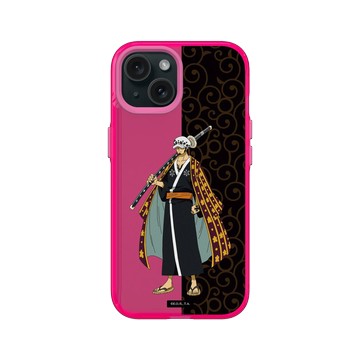 iPhone 15 Clear 粉漾桃 - 航海王 One Piece - 和之國系列-武士羅