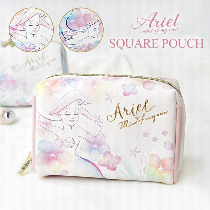 ポーチ アリエル かわいい スクエアポーチ 化粧ポーチ パステル メイクポーチ リトルマーメイド レディース 小物入れ コスメポーチ 通販 Lineポイント最大0 5 Get Lineショッピング