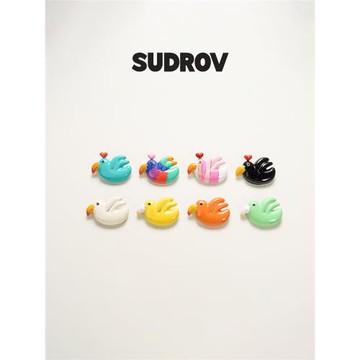SUDROV素覺胸針小鳥喜鵲別針精美兒童新年生日禮物書包掛件