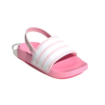 Adidas Adilette Estrap C 大童 女童 粉色 防水 輕便 舒適 休閒 涼拖鞋 JR5331