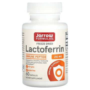 Jarrow Formulas, 凍乾乳鐵蛋白，250 毫克，60 粒膠囊