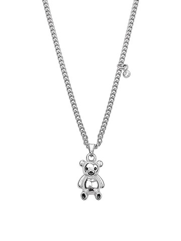 Bear Pendant Necklace [Silver]