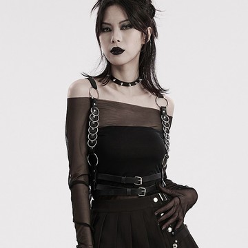 龐克生命樹雙肩皮革背帶