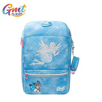 Gmtkids - 耐髒抗菌護脊書包｜小方包-雪境仙子｜22L 780g