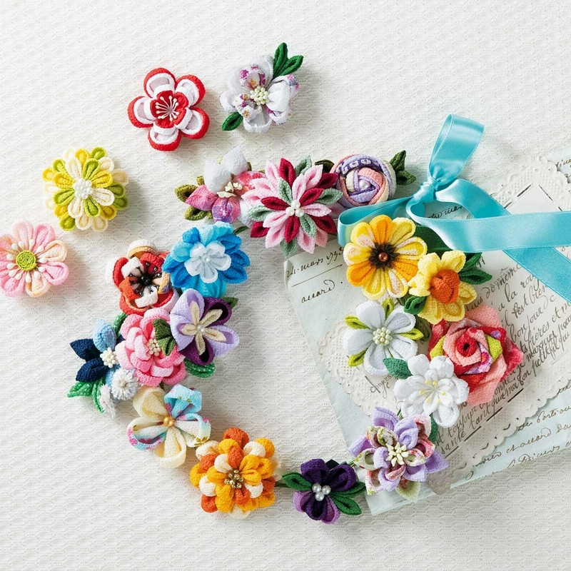 小さな一輪に個性がキラリ つまみ細工の花図鑑の会 フェリシモ Felissimo 通販 Lineポイント最大14 0 Get Lineショッピング