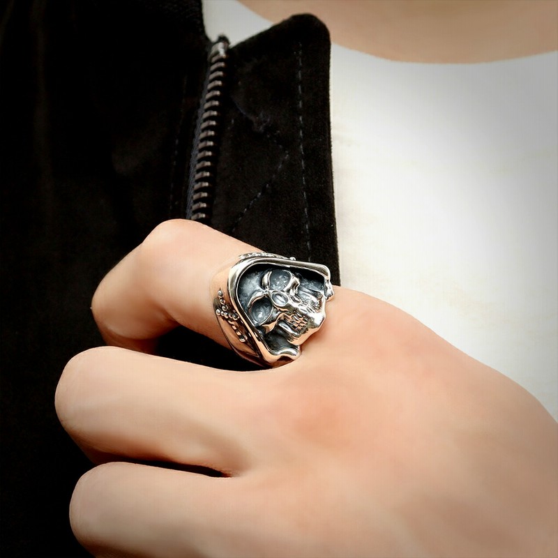 M's collection シルバーリング　ガイコツ　スカル　　27号 frr-ra-010_1.jpg