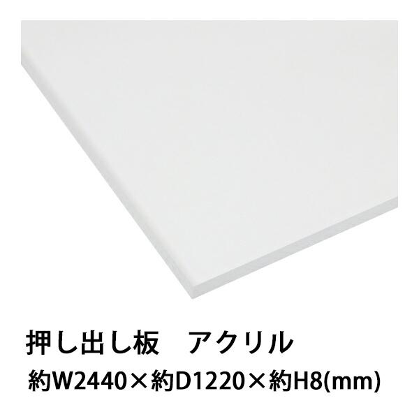 アクリルシート アクリル板 押し出し板 約横2440mm×縦1220mm×厚8mm 無色透明 原板 アクリルボード 押し出し製法 ボード クリア 通販  LINEポイント最大0.5%GET LINEショッピング