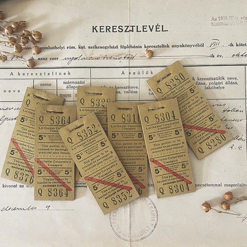 英國古董車票本