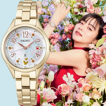 ［感謝有你］【SEIKO 精工】LUKIA 花藝聯名30周年限量 鈦金屬太陽能電波女錶 SSQW094J/1B32-0BM0K