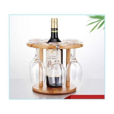 新品LSNLNN Wine Racks,Wooden Wine Rack, Bamboo and Wooden Wine Cabinet Creative Simple Wine Cabinet, 6