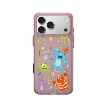 iPhone 17 Pro Max Clear (相機按鈕) 晶醺玫 - 迪士尼-皮克斯 PIXAR - 怪獸電力公司 - 寶寶風角色貼紙